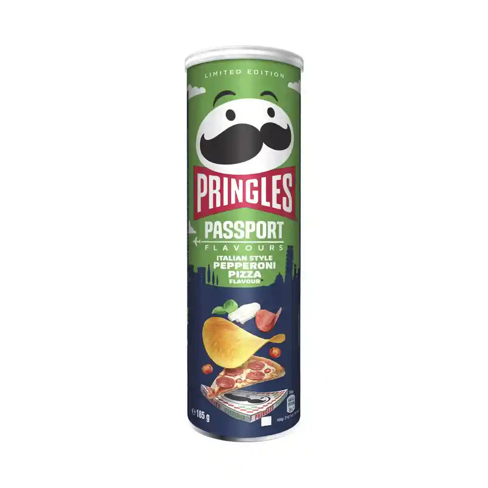 Pringles Passport Italian Style Pepperoni Pizza Flavour Limited Edition
